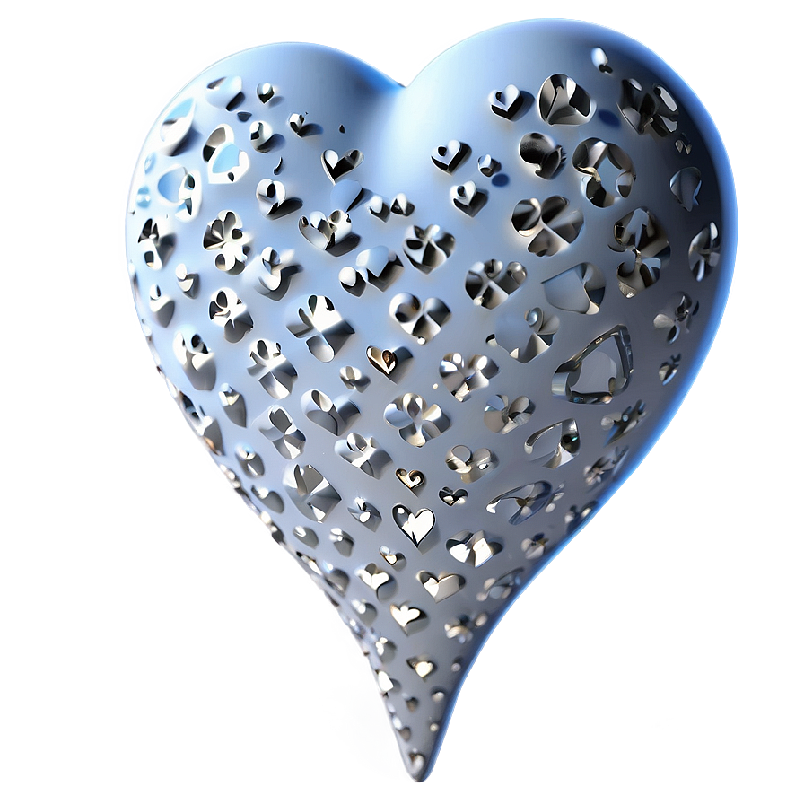 White Hearts Png 14