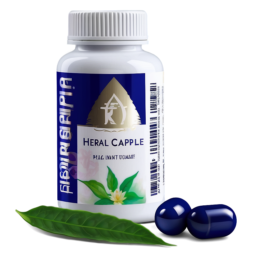 White Herbal Capsule Png 41