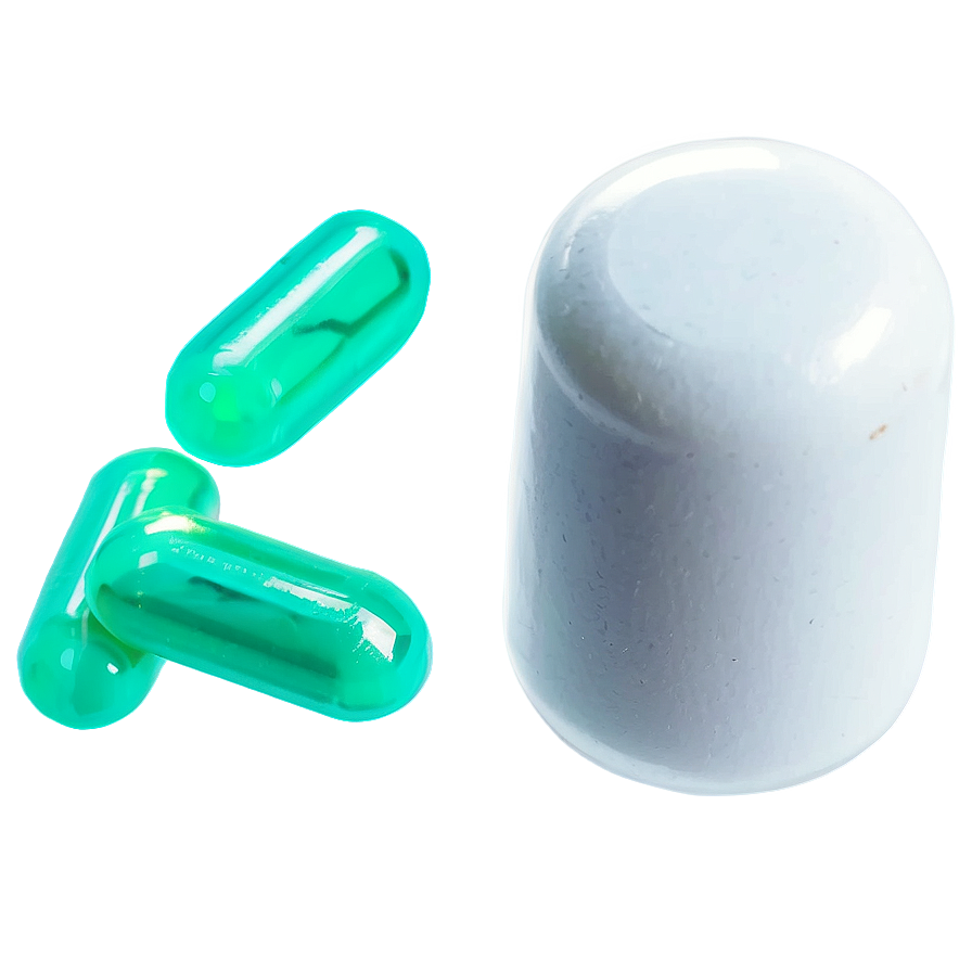 White Herbal Capsule Png Aju