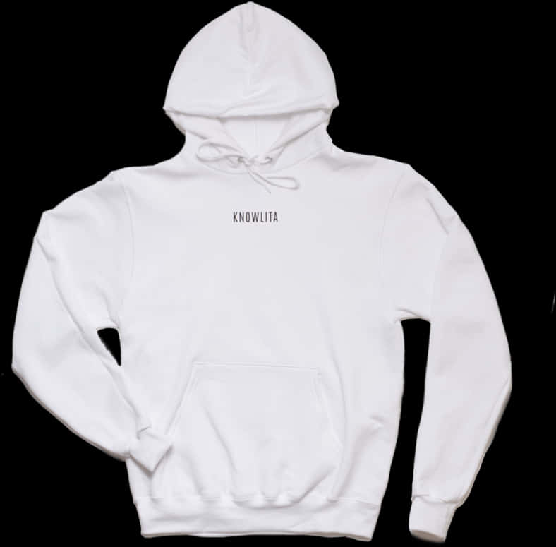 White Hoodie Knowlita Print