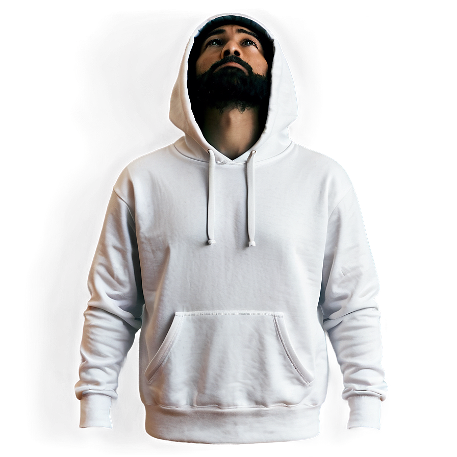 White Hoodie Strings Png Nme55