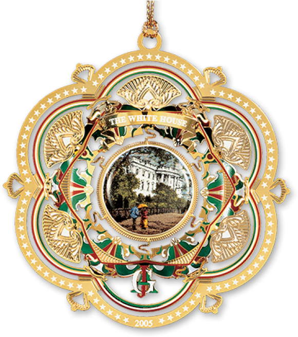 White House Christmas Ornament2005