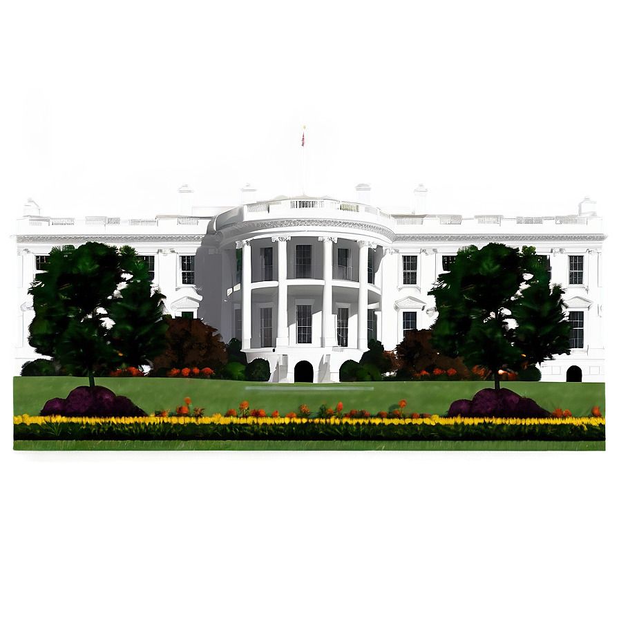 White House Exterior View Png 41