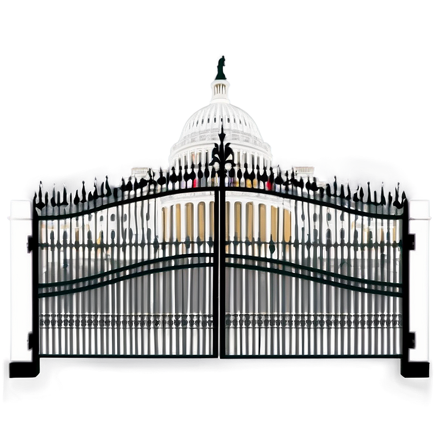 White House Security Gate Png Btm78