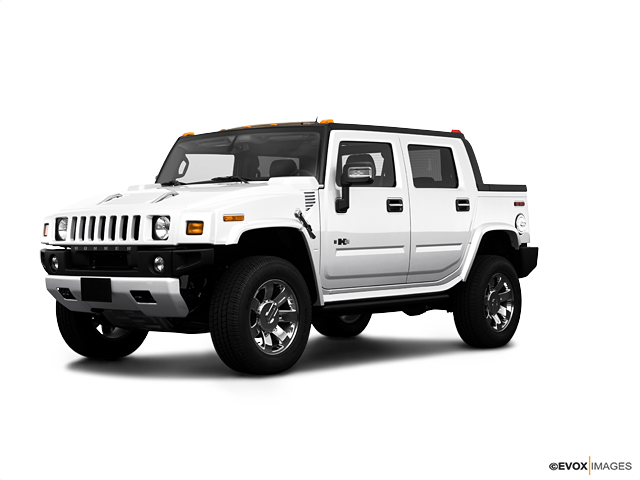 White Hummer H2 S U V