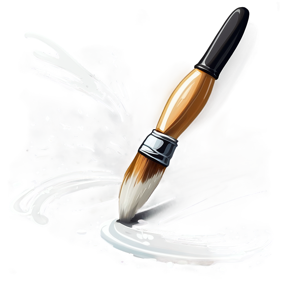 White Ink Brush Stroke Png 27