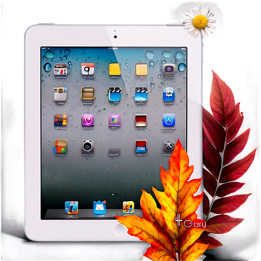 White Ipad In Natural Setting Png 43