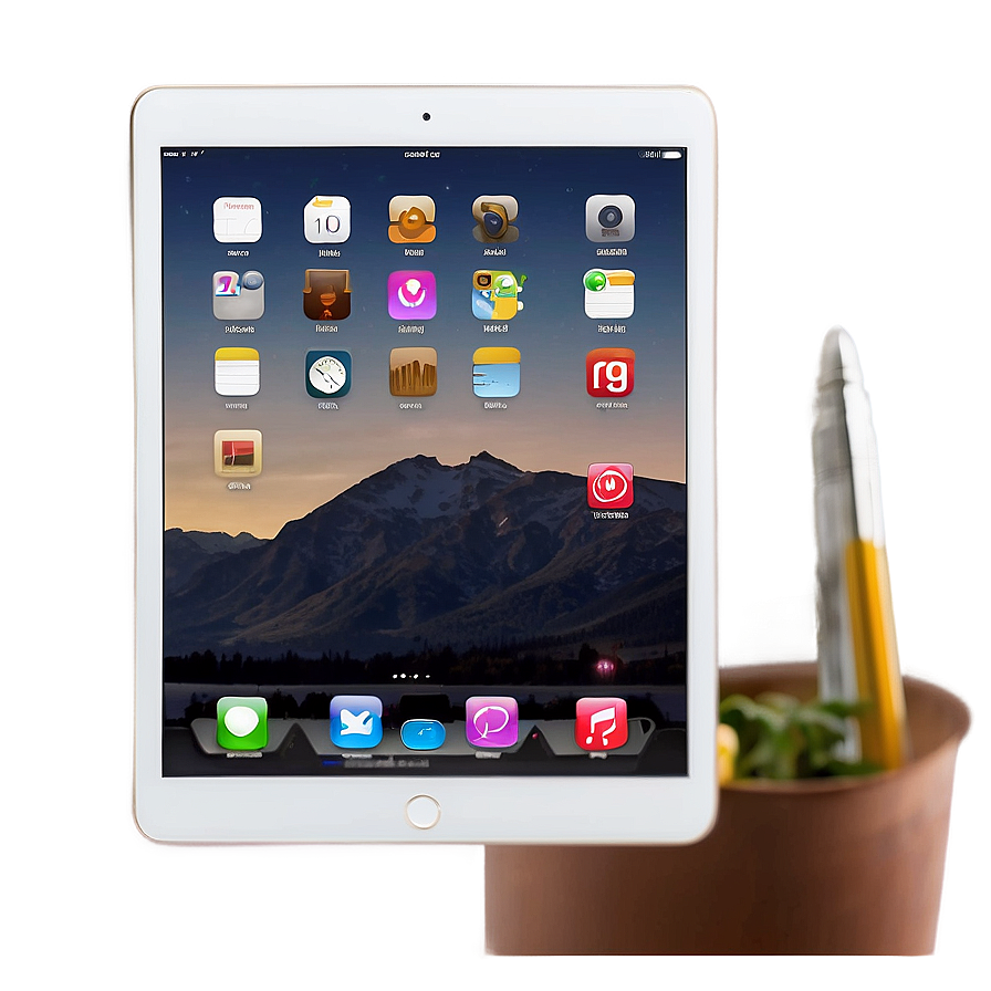 White Ipad In Professional Mockup Png Yiv