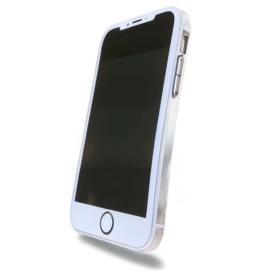 White Iphone In Dynamic Pose Png Lqw