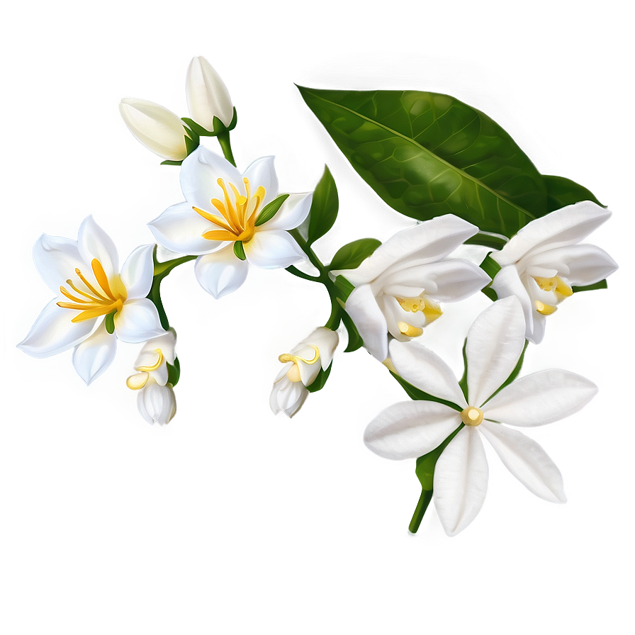 White Jasmine Flower Png Jlm