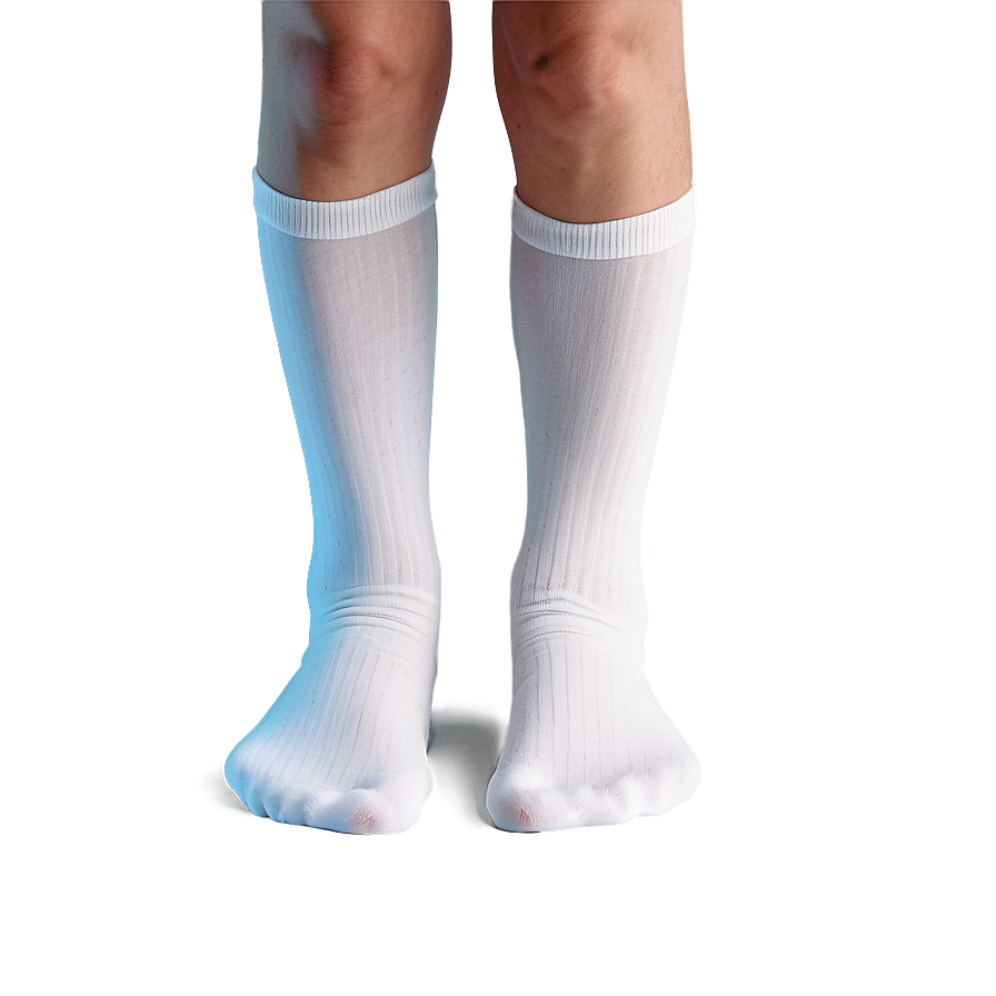 White Knee High Socks Png Arx36