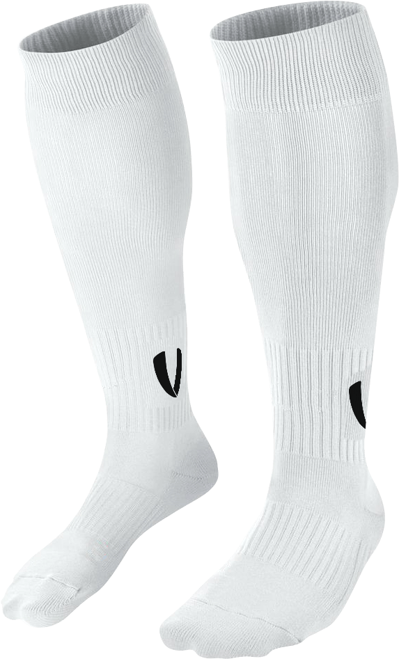 White Knee High Sports Socks