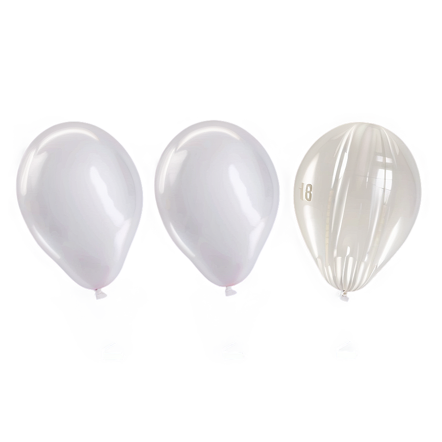 White Latex Balloons Png 83