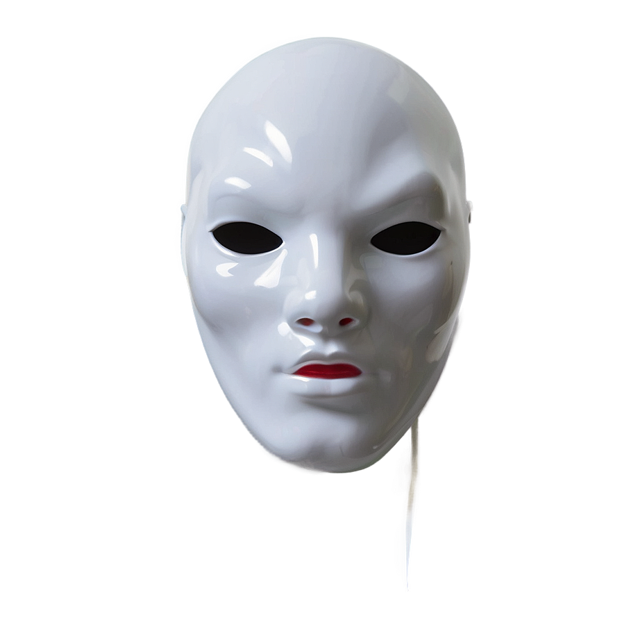 White Latex Mask Png 06292024