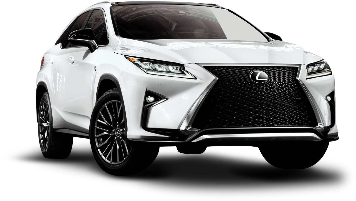 White Lexus R X Crossover S U V2023