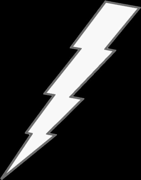 White Lightning Bolt Graphic