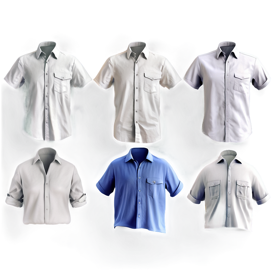 White Linen Shirt Png 16