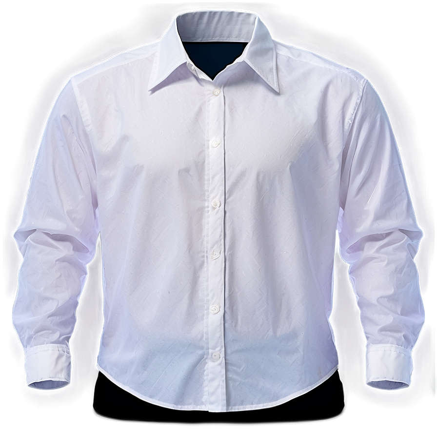 White Long Sleeve Shirt Png 22