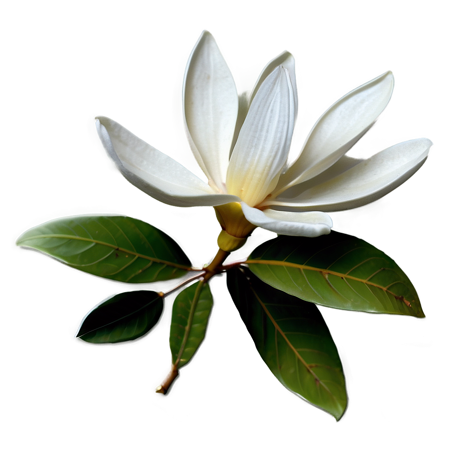 White Magnolia Flower Graphic Png 06252024