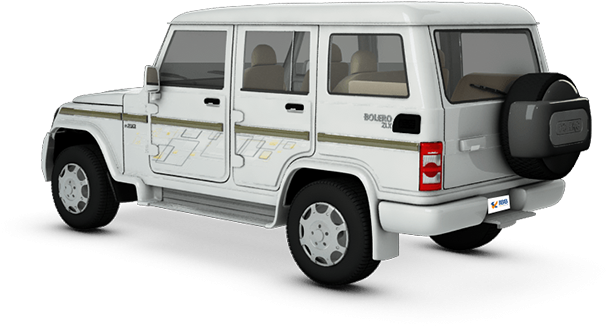 White Mahindra Bolero S U V