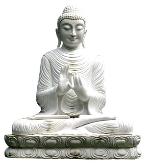 White Marble Buddha Statue