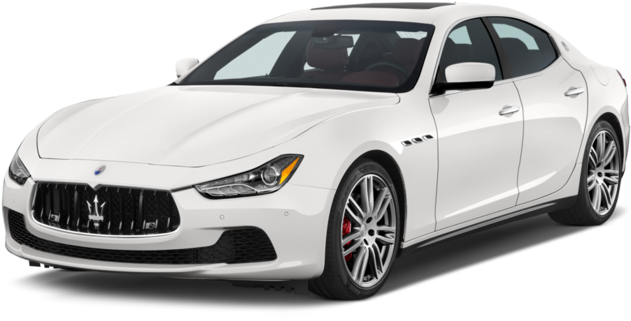 White Maserati Ghibli Side View