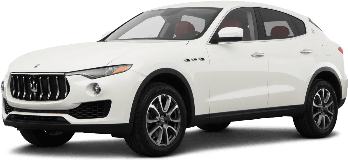 White Maserati Levante S U V Profile View