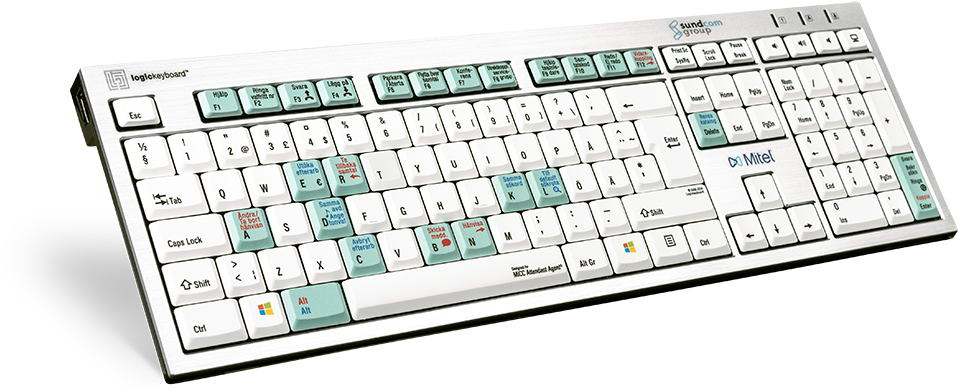 White Mechanical Keyboardwith Colorful Keys