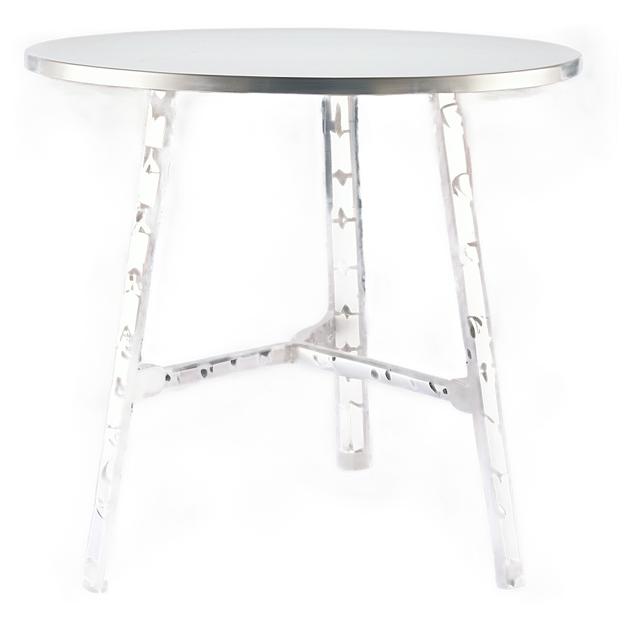 White Metal Table Png Mce