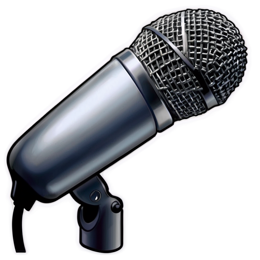 White Microphone Png Yka92