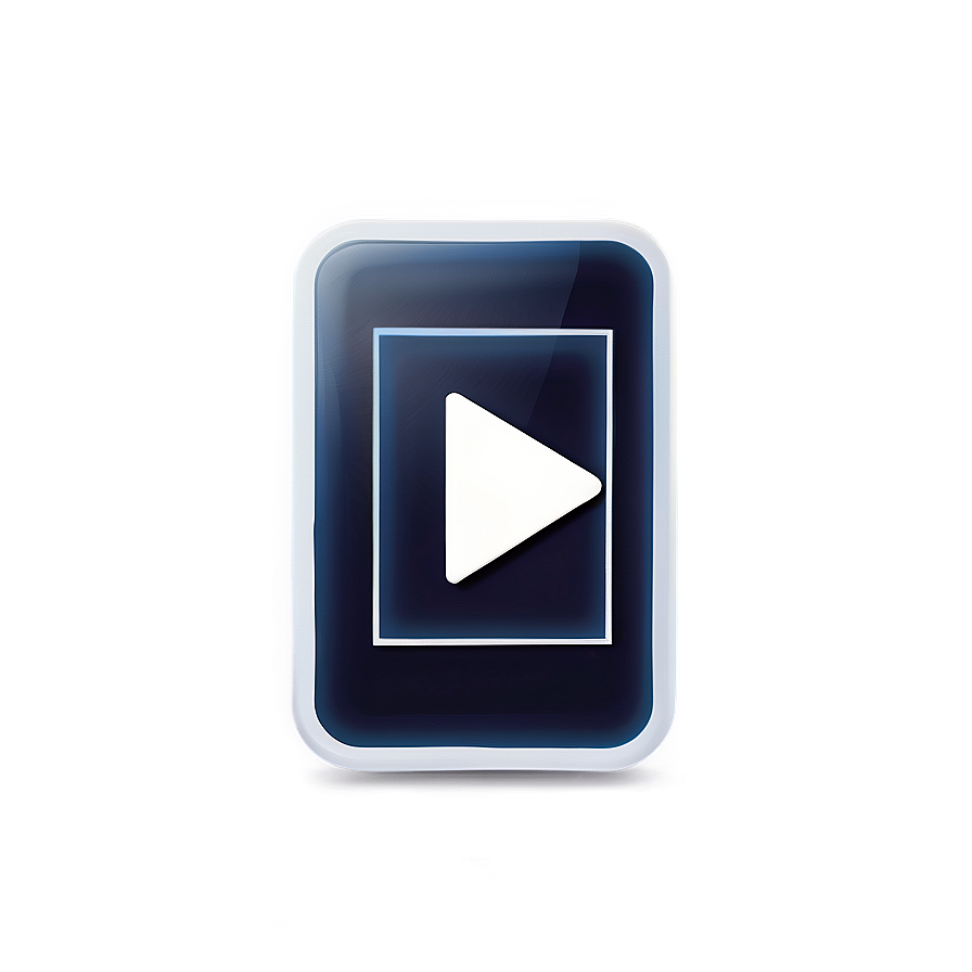 White Mobile Play Button Png 87