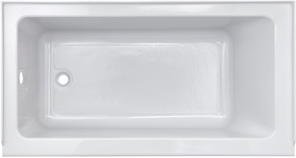 White Modern Bathtub Top View