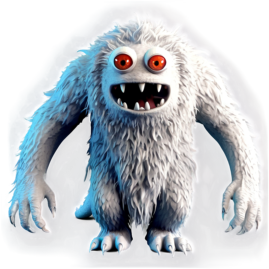 White Monster For Design Png 06212024