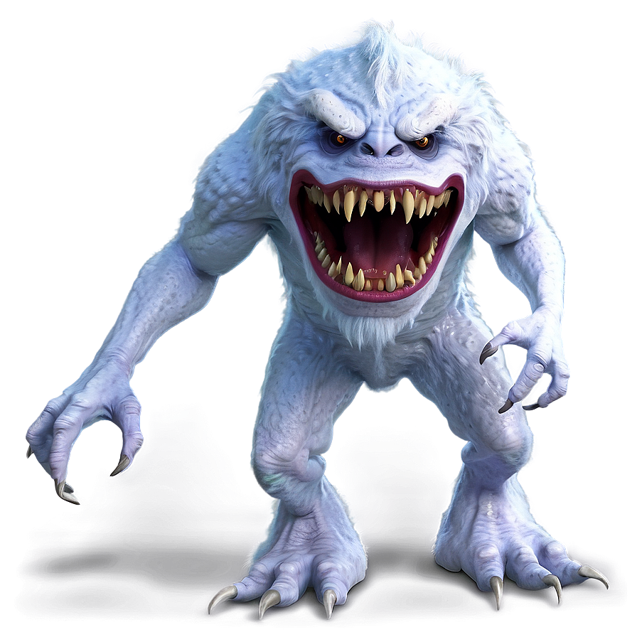 White Monster For Design Png 70