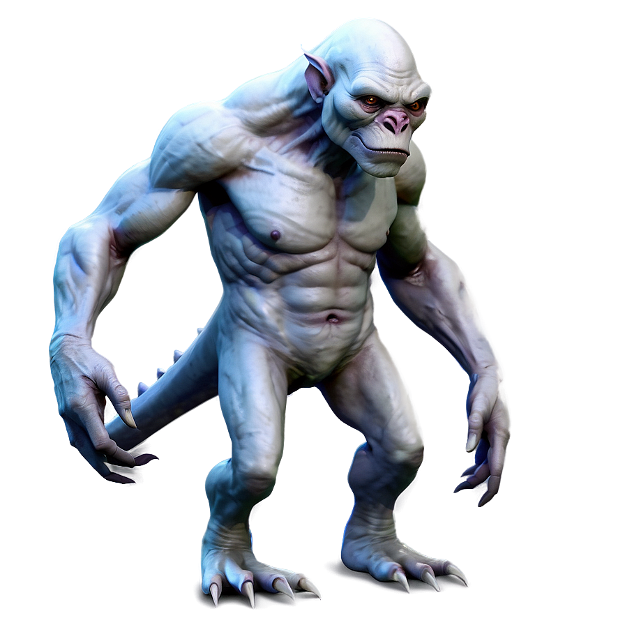 White Monster For Fantasy Png 06212024