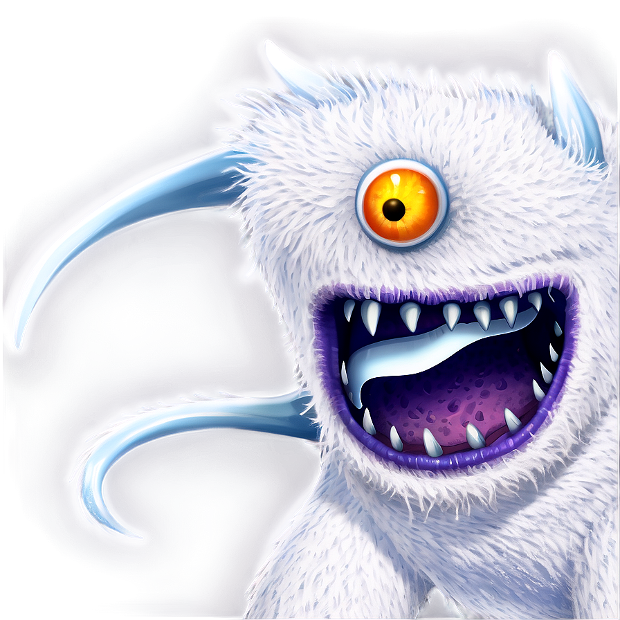 White Monster For Storybook Png Cah