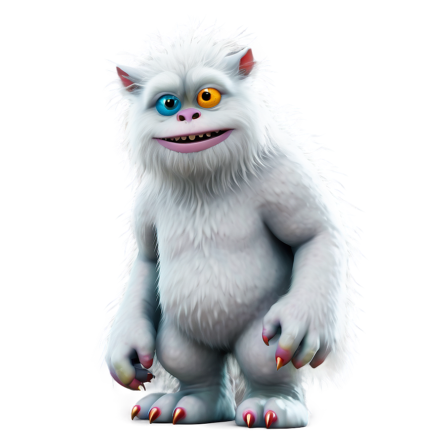 White Monster With Fur Png 06212024