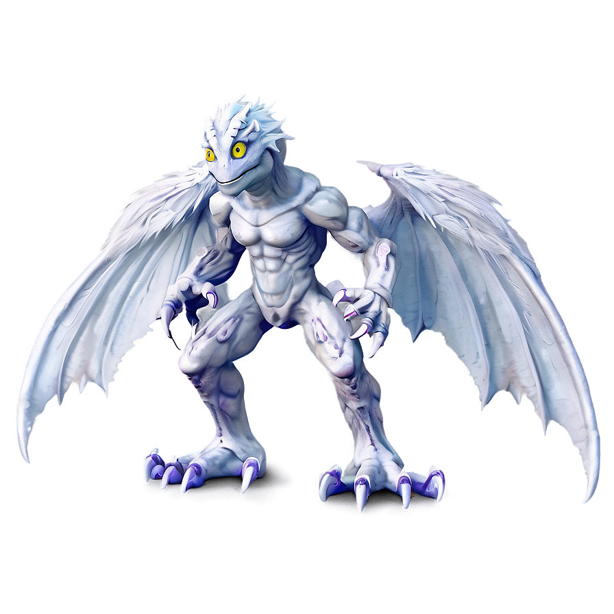 White Monster With Wings Png 98