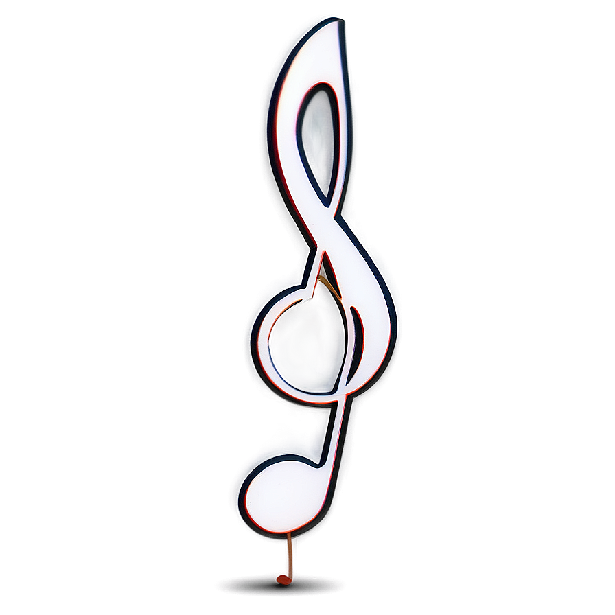 White Music Note With Notes Png 50