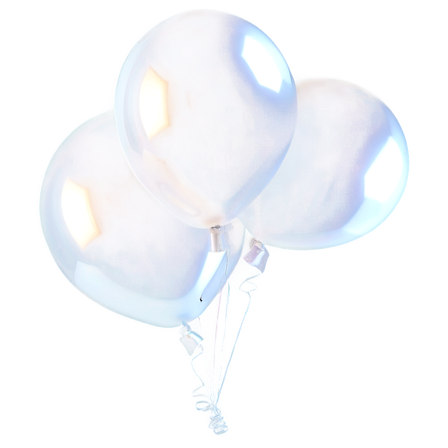 White Mylar Balloons Png Dse