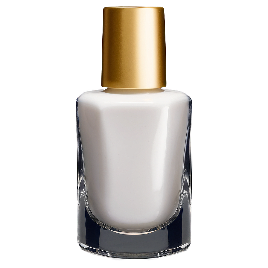 White Nail Polish Bottle Png 06292024