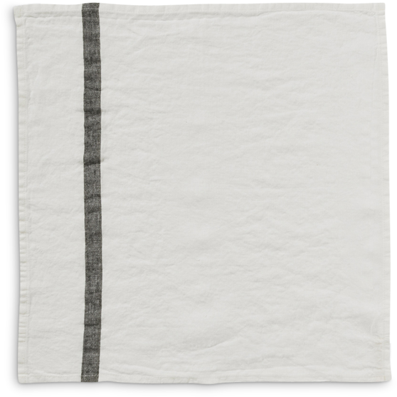 White Napkinwith Single Stripe