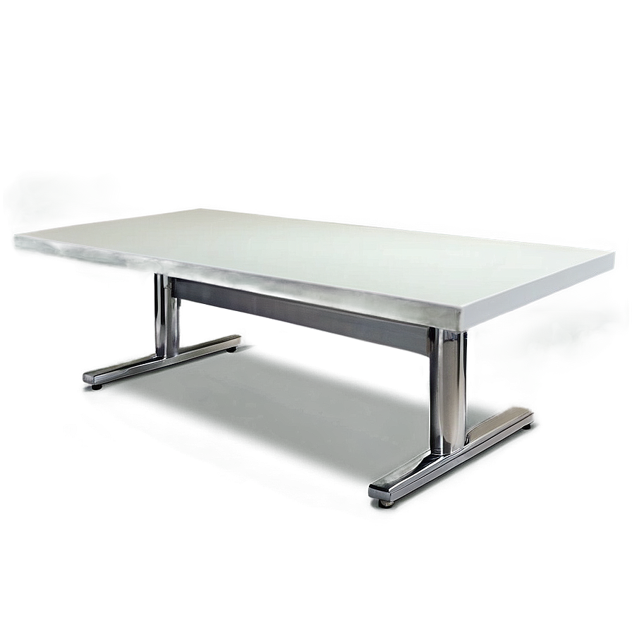 White Office Table Png 06262024