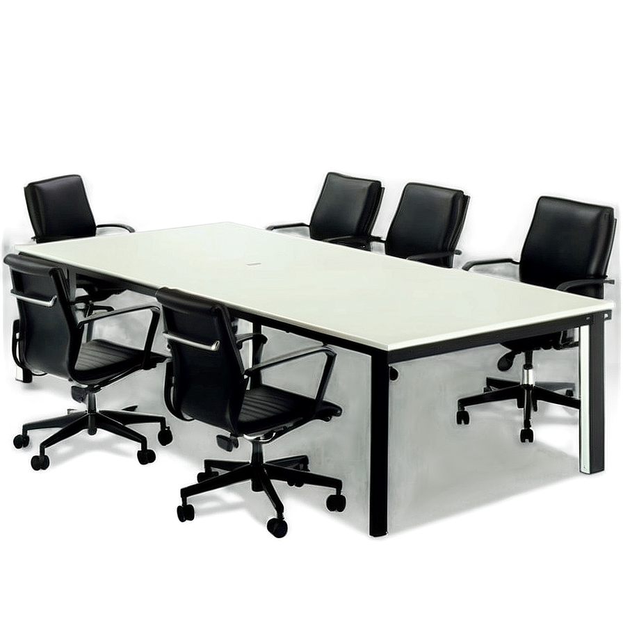 White Office Table Png 43