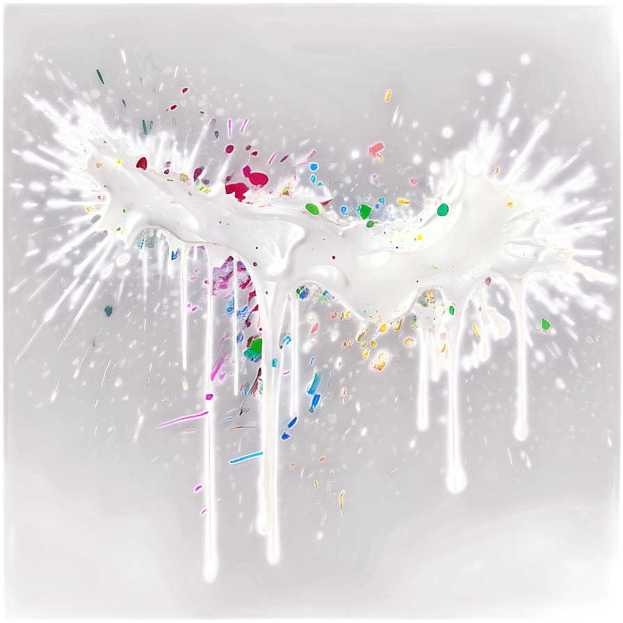 White Paint Splatter Textured Png Heh67