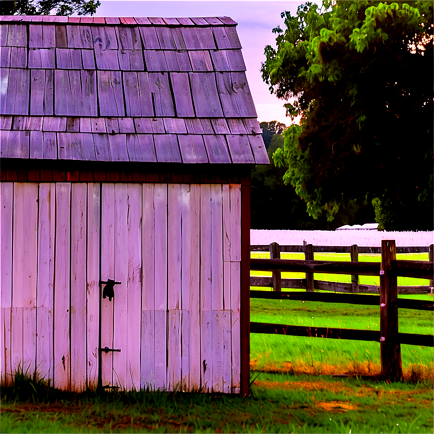 White Painted Barn Png Ojg