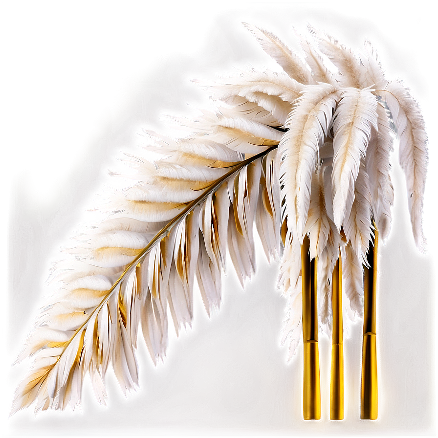 White Pampas Decor Png Siy27