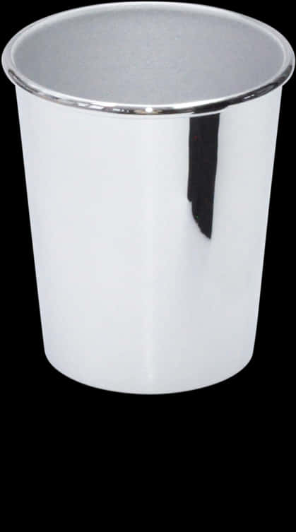 White Paper Cupwith Silver Rim