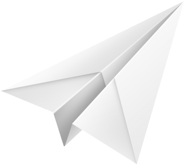 White Paper Plane Graphic