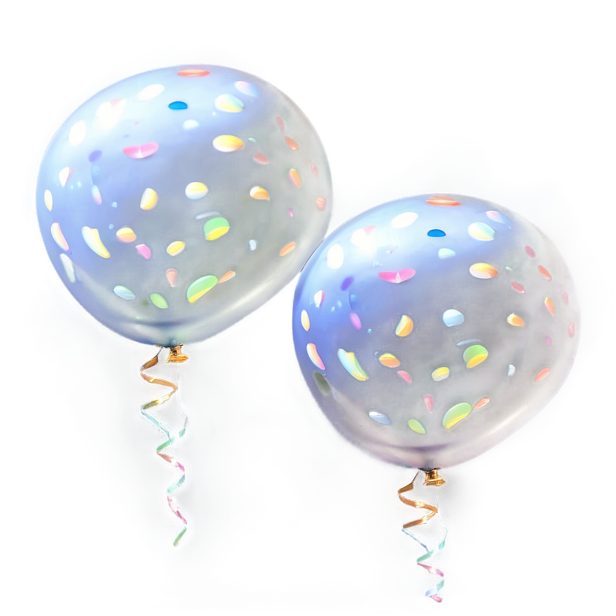 White Party Balloons Png 06122024